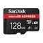 SanDisk microSDXC Express 128GB / Paměťová karta / UHS-I U3 V30 / čtení: 480 MB/s / zápis: 100 MB/s / vhodné pro 4K