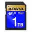 ADATA 1 TB černá / Paměťová karta / SDXC / SD 8.0 Express / čtení: 1600 MB/s / zápis: 1200 MB/s