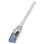 LogiLink PrimeLine šedá / Patch kabel / Cat6a S/FTP / 3 m / AWG 26/7 / 10 Gbit/s
