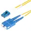 StarTech 50 m žlutá / Optický kabel / LC/SC / OS2 Singlemode / Duplex / LSZH