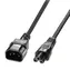 Lindy C14 - C5 černá / Napájecí kabel / IEC320 - trojlístek / 2 m