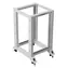 Lanberg Open Rack 18U šedá / Otevřený rack / 19" / 600 x 800 mm / nosnost 600 kg