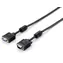 Equip černá / Prodlužovací kabel VGA / 1,8 m / feritová tlumivka / max. 2048×1536 px