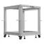 Lanberg Open Rack 12U šedá / Stojanový rack / 600×600 mm / hloubka 576-1034 mm / nosnost 600 kg