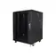 Lanberg 15U 19" černý / Stojanový rozvaděč / 600 × 600 mm / Flat pack / nosnost 800 kg