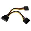 StarTech SATA Power Y Splitter černá / Napájecí kabel / SATA 15-pin > 2x SATA 15-pin / 0,15 m