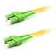 OEM / Optický patch kabel / SC/APC-SC/APC / 9/125 µm SM / Duplex / OS2 / 1m