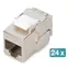 Digitus Keystone modul CAT6A stíněný, 24 ks / Keystone modul / bez nářadí / LSA