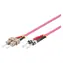 Good Connections SC/ST fialová / Optický patch kabel / OM4 / Duplex / 50/125 µm / LSZH / 10 m