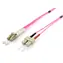 Equip optický kabel LC-SC OM4 10m fialová / Patch kabel / Multimode / Duplex / LSZH