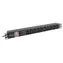 Lanberg PDU černá / Zásuvková lišta do racku / 1U / 7x IEC C13 / 10 A / 2 m