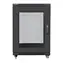Lanberg FF01 15U 19" černý / Stojanový rozvaděč / 600×800 mm / Flat pack / Perforované dveře / Volně stojící
