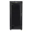 Lanberg 27U 19" černý / Stojanový rozvaděč / 600x600 mm / Flat pack / Skleněné dveře / LCD