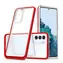 Hurtel Clear 3in1 Case Galaxy S21+ 5G červený rámeček / Kryt / Samsung Galaxy S21+ / Čirý gelový