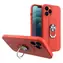 Hurtel Ring Case červená / Kryt / Samsung Galaxy S21 Ultra 5G / Silikon / Stojánek