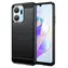 Hurtel Carbon Case černá / Zadní kryt / Honor Play 40 Plus, Honor X7a / Silikonové / Karbonový vzhled