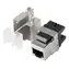 Lanberg Keystone modul RJ45-LSA černá / Keystone modul / CAT.6 FTP / 180° / pinout 568A/B