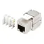 Lanberg Keystone modul RJ45 CAT.7 FTP 180° nerez / Keystone modul / Bez nástrojů / LSA / 568A/B