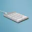 R-Go Tools Numpad Break bílá / Numerická klávesnice / drátová / USB / 1,5 m kabel