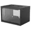 Intellinet Nástěnný rozvaděč 540x400 mm černá / Rozvaděč / 19" / 6U / Flatpack / nosnost 50 kg