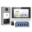 Hikvision DS-KIS604-S(C) / Sada IP videotelefonu / bytový monitor / dveřní stanice / switch / microSD