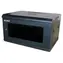 XtendLan 19" černá / Nástěnný rozvaděč / 9U / 600×450 mm / nosnost 60 kg / skleněné dveře