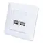 Intellinet Cat6 10G STP bílá / Síťová zásuvka pod omítku / 2x RJ-45 / 250 MHz / stíněná