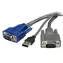 StarTech USB VGA KVM kabel černá / KVM kabel / VGA + USB-A / 1,8 m