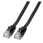 EFB Cat6A 5 m černá / Plochý patch kabel / RJ-45 / U/FTP / PVC / 10Gbit/s