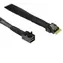 Inter-Tech kabel SFF-8654 4i - SFF-8643 černý / Datový kabel / SAS-3 / 24 Gb/s / 0,7 m