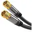 PremiumCord F(M) - F(M) (kjqsat015) / Satelitní anténní kabel / 135 dB / 4x stíněný / 1,5 m