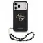 Guess PU 4G Metal Logo Strap pro iPhone 18 Pro Max černá / Zadní kryt / Umělá kůže / Kovové logo