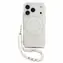 Guess IML Flowers Allover Strap iPhone 18 Pro White / Zadní kryt / MagSafe