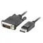 Kabel DisplayPort - DVI-D(24+1) černý / Video kabel / 1 m / M/M / Full HD 1080p