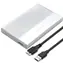 Externí rámeček pro 2.5" SSD/HDD disk stříbrný / Rámeček / SATA / USB 3.0 / 5 Gb/s / do 2TB