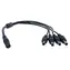 XtendLan Napájecí rozbočovač 1:4 / Napájecí rozbočovač / DC jack 2,1mm / kabel 0,45/0,3mm