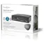 Nedis TosLink audio přepínač 4x1 černý / Audio přepínač / 4x TosLink vstup / Kovové tělo / Dálkové ovládání