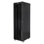 Lanberg Rack 42U černá / Stojanový rozvaděč / 19" / 600x1000 mm / Flat pack / Skleněné dveře / LCD