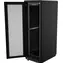 Lanview RDLAK26U758BL černá / Stojanový rozvaděč / 19" / 26U / 750x800 mm / Zvukotěsný / Skleněné dveře