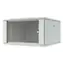Lanview 7U 600x600 bílá / Nástěnný rozvaděč / 19" / Flat pack / skleněné dveře