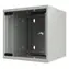 Lanview SOHO 10" nástěnný rozvaděč bílá / Nástěnný rozvaděč / 9U / 312×300×440 mm / skleněné dveře