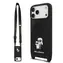 Karl Lagerfeld Saffiano Crossbody Popruh Karl and Choupette / Zadní kryt pro iPhone 18 Pro / Černá