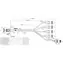 SuperMicro Kabel SlimSAS SFF-8654 4i - 4x SATA reverzní / Kabel SAS / interní / 0,35 m / 100 Ohm