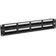 Solarix patch panel 48x RJ45 CAT5E UTP / 2U / černá