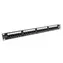Solarix patch panel 24x RJ45 CAT6 UTP / 1U / černá