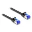 DeLock Patch Kabel RJ-45 (M) - RJ-45 (M) Flat Cat.6A 2m černá