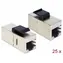 Delock Keystone Modul RJ45 jack > RJ45 jack / Cat.6 kompaktní / 25 ks