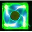 AeroCool AeroFans UV LED zeleno-modrá / 80mm / ventilátor / 80X80X25mm