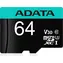 ADATA Micro SDXC 64GB + SD adaptér / V30 / U3 / Class 10 / R: 100MBs / W: 80MBs