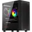 KRUX Scor černá / PC skříň / Micro ATX / 2x USB-A 2.0 & 1x USB-A 3.0 / průhledná bočnice / bez zdroje